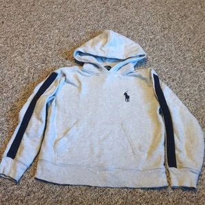 Polo Ralph Lauren Boys Youth Gray Hoody 8/10 Small